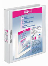 VELOFLEX VELODUR Präsentationsringbuch DIN A4, 40 mm Rücken, weiß, 2-Ring-D-Mechanik