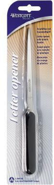 Westcott Brieföffner 190 mm Edelstahlklinge schwarzer Kunststoffgriff