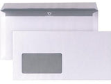 POSTHORN Briefumschlag DIN lang 220 x 110 mm mit Fenster, 80 g/m², Haftklebung