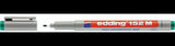 edding Folienschreiber 152 M – Non-Permanent Schwarz, 1 mm, feucht abwischbar