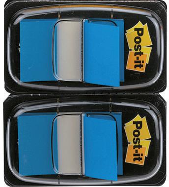 Post-it Haftstreifen Index Standard 680-RD2, 50 Blatt, rot, 2 Stück pro Pack – zum Markieren und Strukturieren