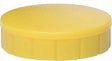 MAUL Magnet MAULsolid 6162413, 24 mm, gelb, 10 Stück pro Packung, Tragfähigkeit 0,6 kg