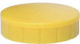 MAUL Magnet MAULsolid 6162413, 24 mm, gelb, 10 Stück pro Packung, Tragfähigkeit 0,6 kg