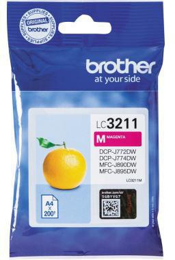 Brother Tintenpatrone LC3211M magenta – Originalzubehör für ca. 200 Seiten