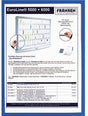 FRANKEN Dokumentenhalter Frame It X-tra!Line DIN A4 blau Hartfolie magnetisch