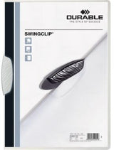 DURABLE Klemmmappe SWINGCLIP 226001 DIN A4 transparent mit schwenkbarer Klemme