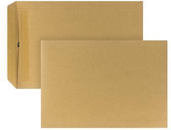 POSTHORN Versandtasche DIN C4 mit Fenster, 90 g/m², selbstklebend, braun