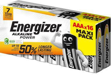 Energizer Alkaline Power AAA/Micro LR03 Batterien 1,5V – 16 Stück pro Packung
