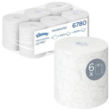 Kleenex Rollenhandtuch Ultra 6780 2-lagig 150 m Airflex weiß 6 Rollen
