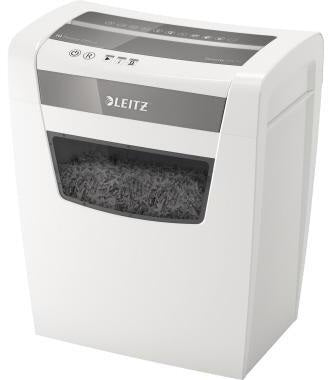 Leitz Aktenvernichter IQ Home Office P-4 Partikelschnitt leise fürs Home Office, weiß