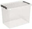 SUNWARE Aufbewahrungsbox the q-line 62 l transparent mit Clip-Deckel