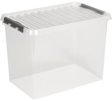 SUNWARE Aufbewahrungsbox the q-line 62 l transparent mit Clip-Deckel