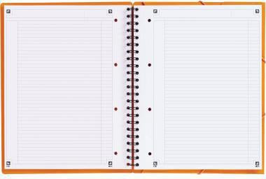 OXFORD Collegeblock International Meetingbook DIN A4+ 80 Blatt liniert mit Rand, Polypropylen