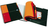 OXFORD International Organiserbook Collegeblock DIN A4+ kariert 80 Blatt mit 6 Registern