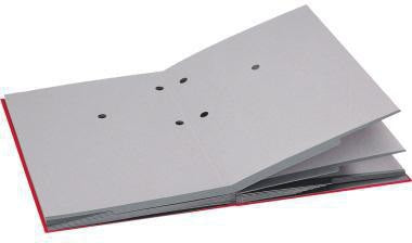 LEITZ Unterschriftsmappe 57000025 DIN A4 20 Fächer Graupappe rot – 100 % recycelt