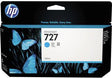 HP Tintenpatrone B3P19A 727 Cyan 130 ml Originalzubehör für Designjet