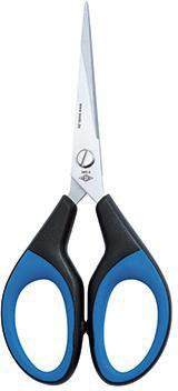 WEDO Soft Cut Schere 15,2 cm Edelstahl Gummigriff schwarz/blau