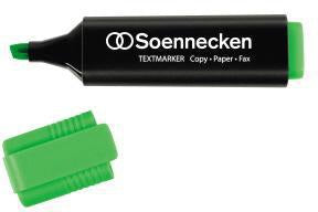 Soennecken Textmarker 3393 mit 2-5 mm Keilspitze in Gelb – bis zu 24 h offen liegen