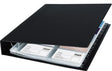 SIGEL Visitenkartenringbuch VZ301 A4 schwarz, 20 Hüllen, bis 400 Karten, A-Z