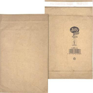 Jiffy Papierpolstertasche Nr. 1 mit Haftklebung, Kraftpapier braun