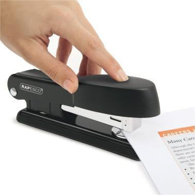 RAPESCO Bowfin Heftgerät R53500B2 Metall schwarz – fest/lösbar/nageln, 25 Blatt, inkl. Heftklammern