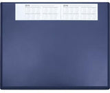 Soennecken Schreibunterlage 3654 63x50cm Vollsicht grau – Rutschfeste Kunststoff-Unterlage mit Folienauflage und Kalender