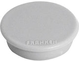FRANKEN Magnet HM20 09 rund 24 mm weiß 10 St./Pack. – Haftmagnete für Präsentationstafeln