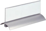 DURABLE Tischnamensschild Desk Presenter De Luxe 61x210 mm, 2 Stück, T-Form, transparent