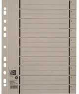OXFORD Trennblatt DIN A4 250g Manilakarton gelb 100 Stück 10 Taben 1-10