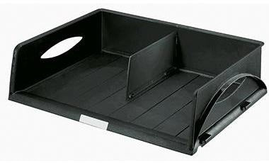 Leitz Briefablage Sorty Jumbo 52320095 DIN A3 quer Polystyrol schwarz inkl. Trennwand
