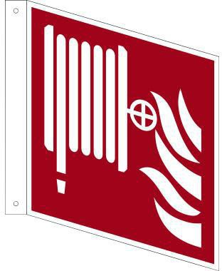 NEUTRALWARE Hinweisschild Löschschlauch ISO 7010/F002 200x200 mm Hart-PVC nachleuchtend