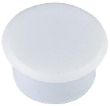 ALCO Haftmagnet 6818V10 13x7mm weiß 10 Stück – Runde Präsentationsmagnete für Whiteboard & Planung