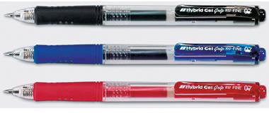 PENTEL Gelroller Hybrid Gel Grip K157 – 0,35 mm schwarz, Druckmechanik, Safety-Click