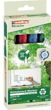 edding Boardmarker 29 EcoLine Whiteboardmarker 4er Set 1-5mm sortiert