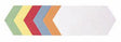 FRANKEN Moderationskarten UMZS 920 99 – 500 Stück farbig sortiert, 20,5 x 9,5 cm, 130 g/m², 100 % Recyclingpapier
