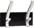 UNILUX Wandgarderobe Cypres 2 Haken schwarz – Platzsparende Büro-Garderobe