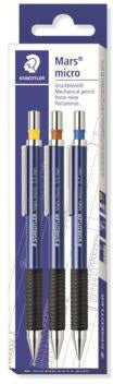 STAEDTLER Mars micro 775 Druckbleistift 3er-Pack B 0,3/0,5/0,7 mm blau