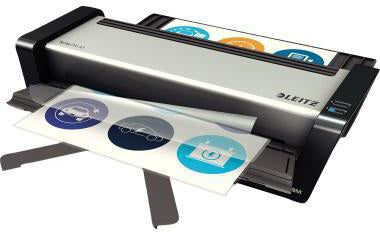 Leitz iLAM Touch Turbo Pro A3 Laminiergerät – vollautomatisch, Sensortechnologie, 6 Rollen, silber/anthrazit