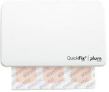 QUICKFIX Pflasterspender UNO 5532 weiß inkl. 45 elastische Pflaster – hygienisch einzeln verpackt