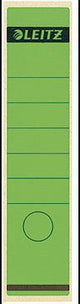 LEITZ Ordnerrückenetikett 61,5 x 285 mm weiß, 10 Stück – selbstklebend mit Greifrand