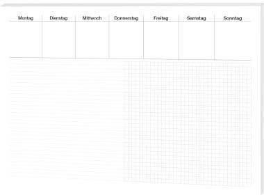 RNK VERLAG Schreibunterlage Office 46632, 48 x 33 cm, 30 Blatt, liniert/kariert