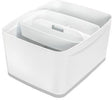 LEITZ Aufbewahrungsbox MyBox 52161001 mittel 18l Deckel weiß/grau