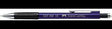 Faber-Castell Druckbleistift GRIP 134551 0,5 mm B metallic/blau – rutschfester Minenröhrchen