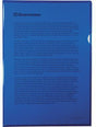 Soennecken Sichthülle 1469 DIN A4 PP blau 50 St./Pack. – Dokumentenecht, 0,15 mm, oben rechts offen