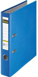 BENE Ordner 291600 DIN A4 52 mm PP blau – FSC-zertifizierter Büroordner mit Hebelmechanik
