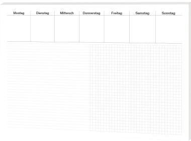 RNK Schreibunterlage Office 46616 liniert/kariert 30 Blatt 60 x 42 cm