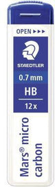 STAEDTLER Feinmine Mars micro carbon 250 07-HB 0,7 mm – 12 Stück, hohe Bruchfestigkeit
