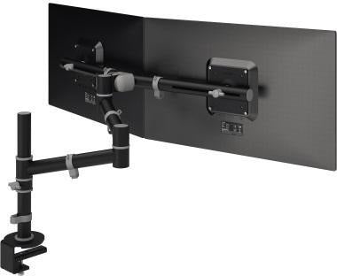 DATAFLEX Monitorschwenkarm Viewgo 48.130 – 2fach Monitorarm weiß, höhenverstellbar & ergonomisch