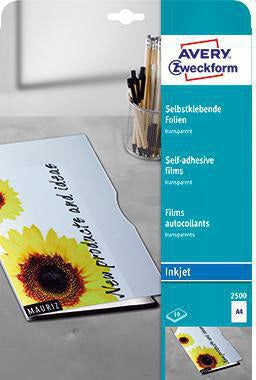 Avery Zweckform Inkjetfolie 2500 DIN A4 transparent 10 St./Pack.