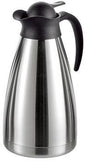 Esmeyer Isolierkanne THERMOART 1,0 l Edelstahl silber – doppelwandig, Einhandbedienung